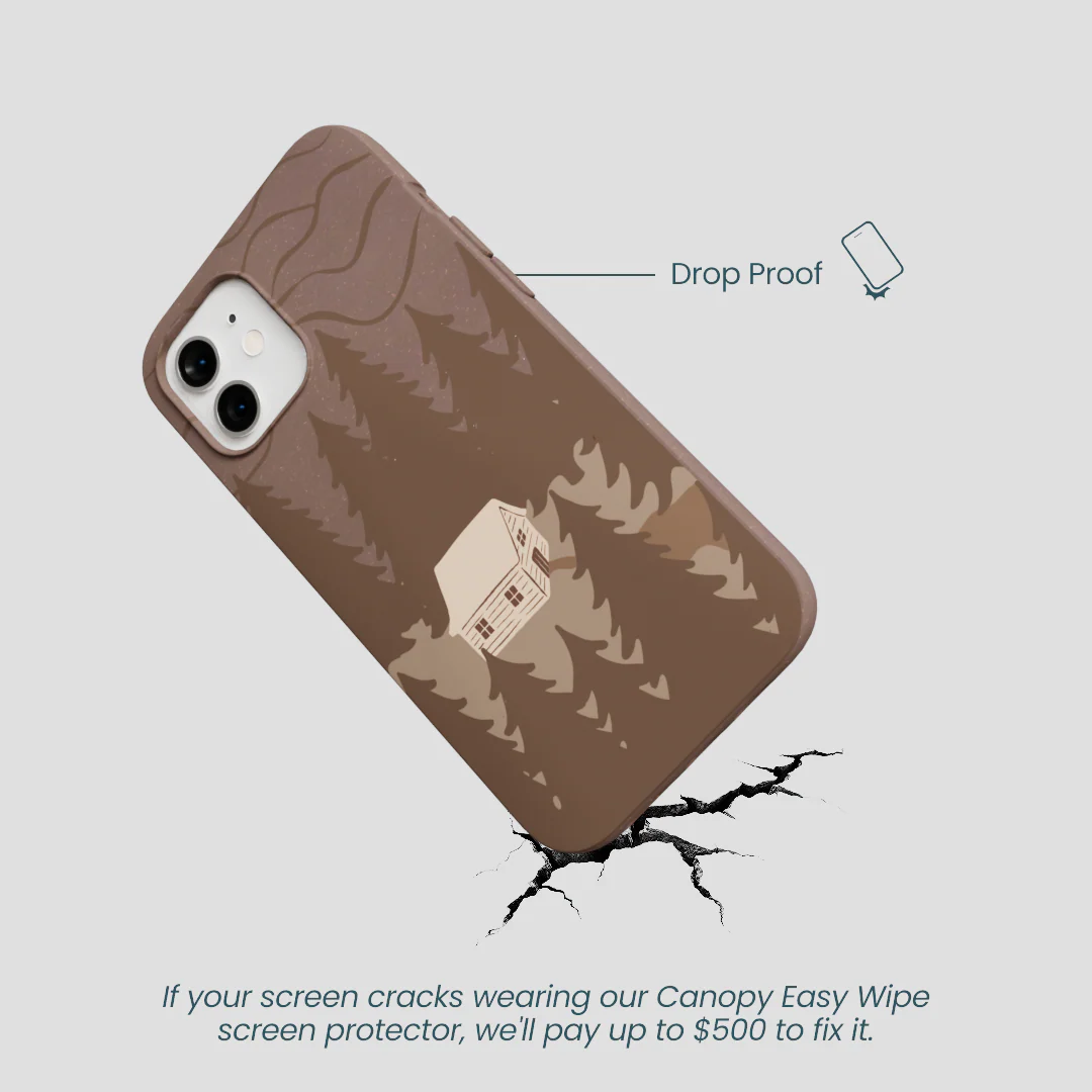 Chocolate Brown Hidden Cabin iPhone 12/ iPhone 12 Pro Case - Image 5
