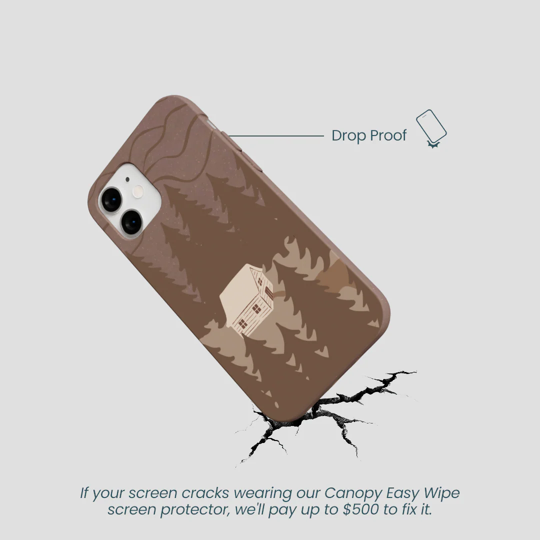 Chocolate Brown Hidden Cabin iPhone 12 Mini Case - Image 5