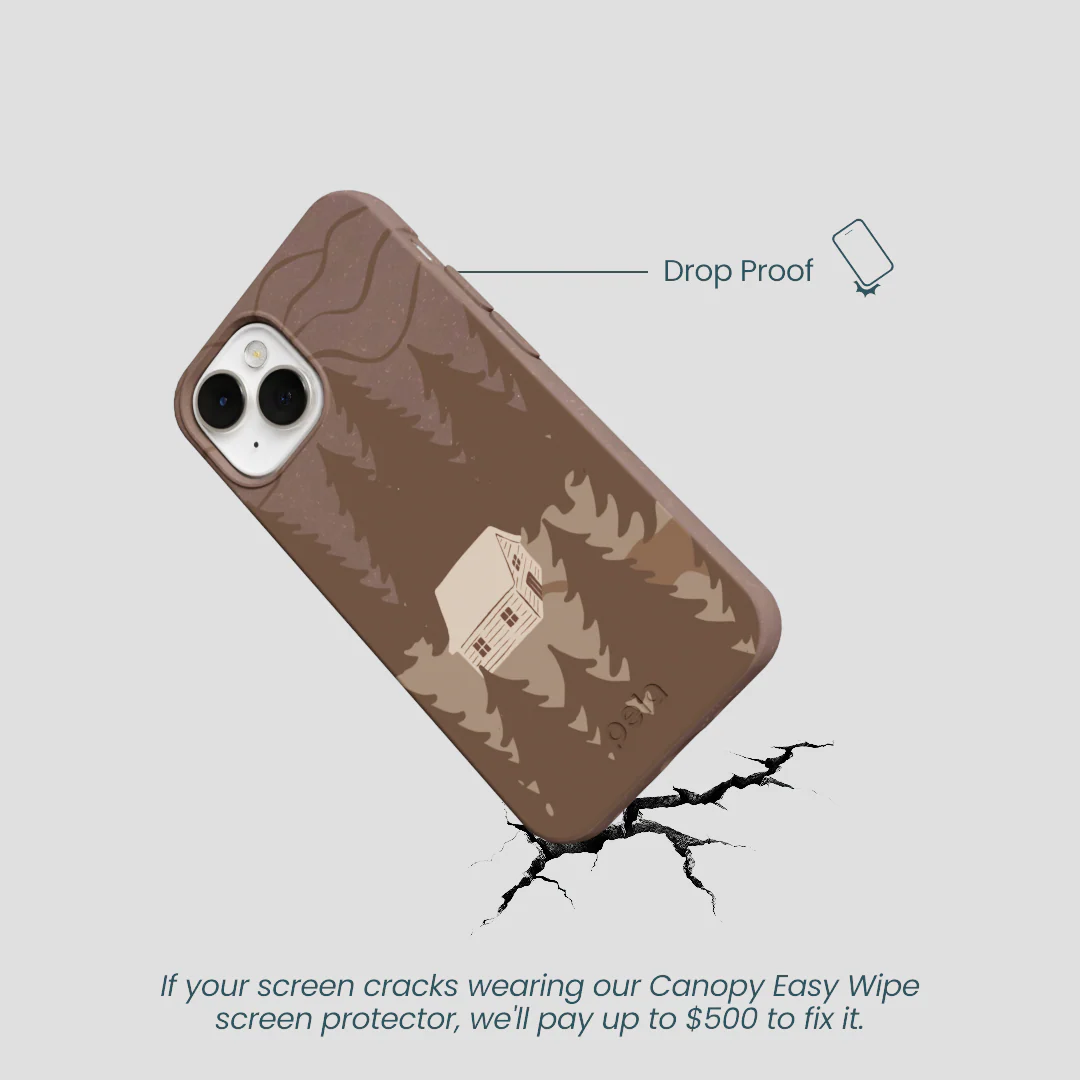 Chocolate Brown Hidden Cabin iPhone 13 Mini Case - Image 5
