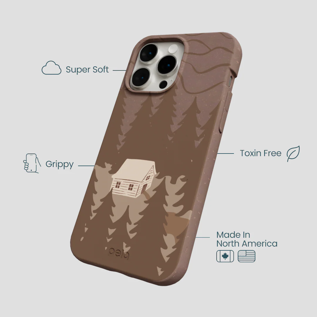 Chocolate Brown Hidden Cabin iPhone 15 Pro Max Case - Image 4
