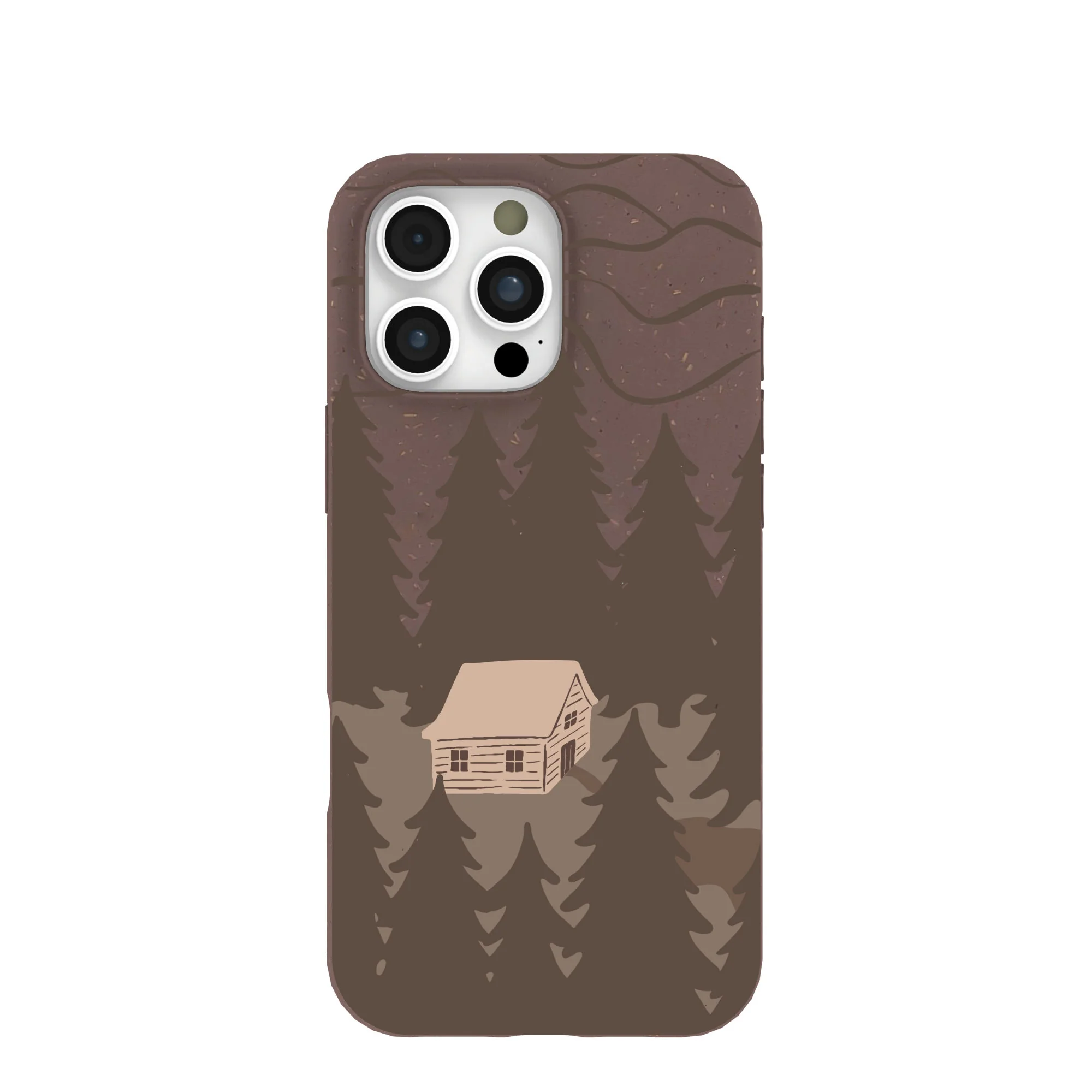 Chocolate Brown Hidden Cabin iPhone 16 Pro Max Case