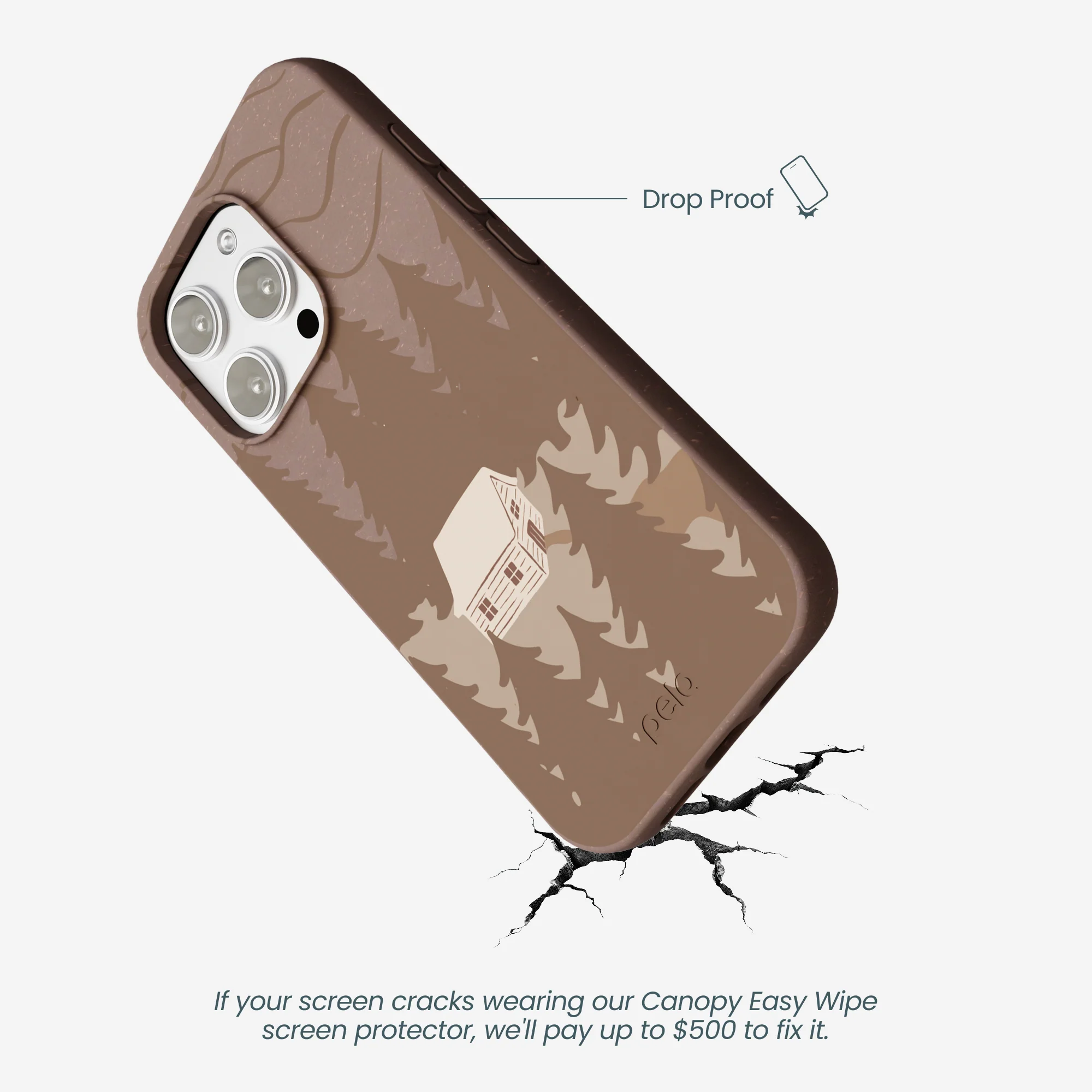 Chocolate Brown Hidden Cabin iPhone 16 Pro Max Case - Image 5