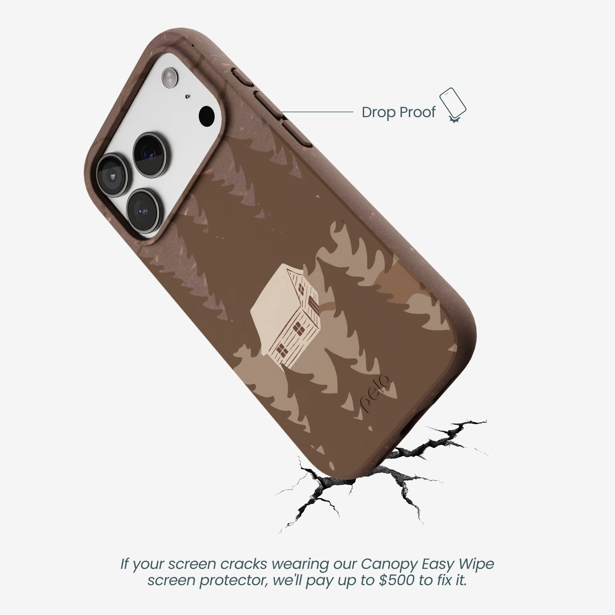 Chocolate Brown Hidden Cabin iPhone 17 Pro Case - Image 5