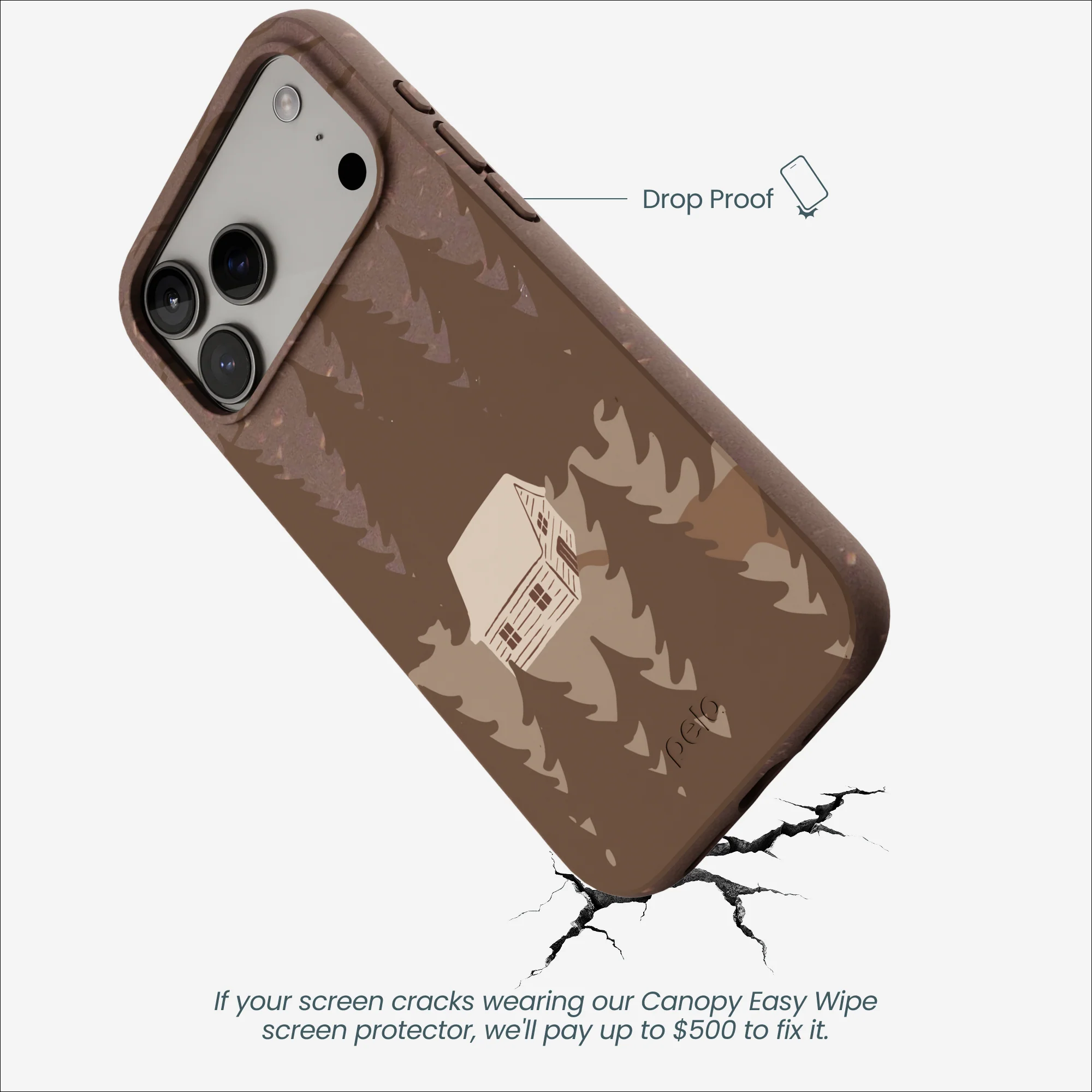 Chocolate Brown Hidden Cabin iPhone 17 Pro Max Case - Image 5