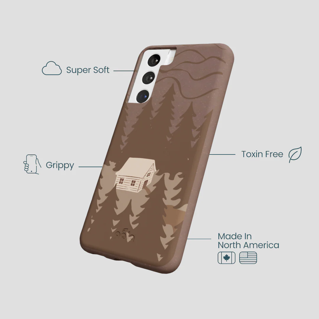 Chocolate Brown Hidden Cabin Samsung Galaxy S21 Case - Image 4