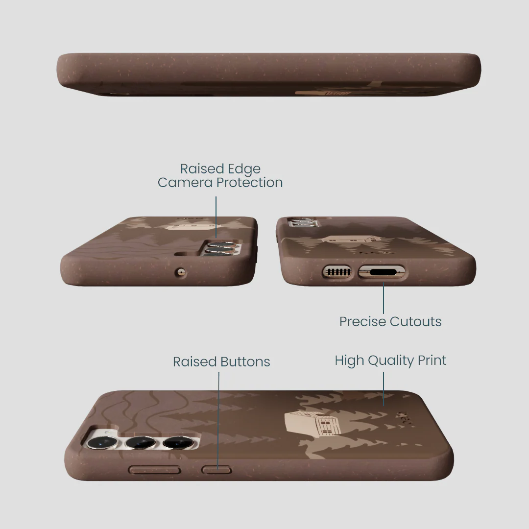Chocolate Brown Hidden Cabin Samsung Galaxy S23+(Plus) Case - Image 3