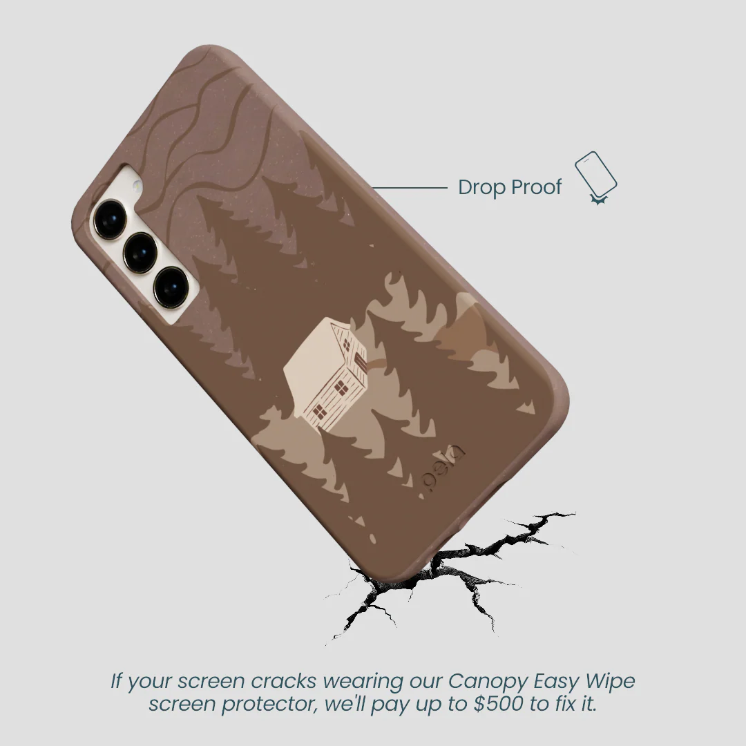 Chocolate Brown Hidden Cabin Samsung Galaxy S23+(Plus) Case - Image 5