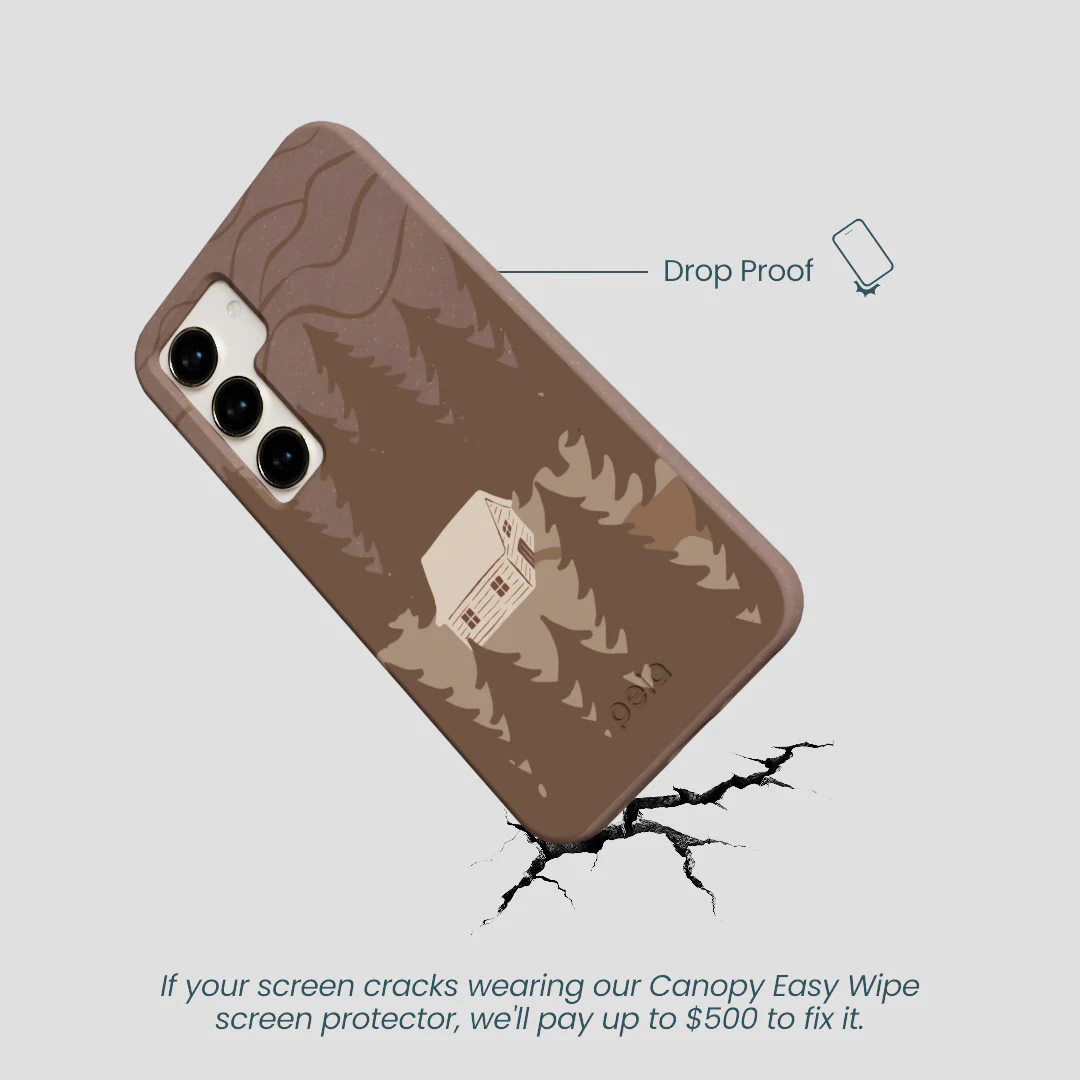 Chocolate Brown Hidden Cabin Samsung Galaxy S24 Case - Image 5