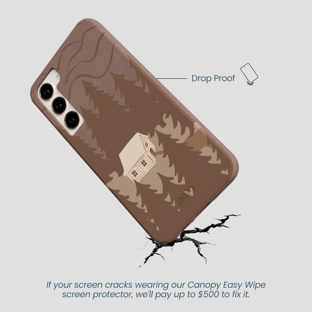 Chocolate Brown Hidden Cabin Samsung Galaxy S24+(Plus) Case - Image 5