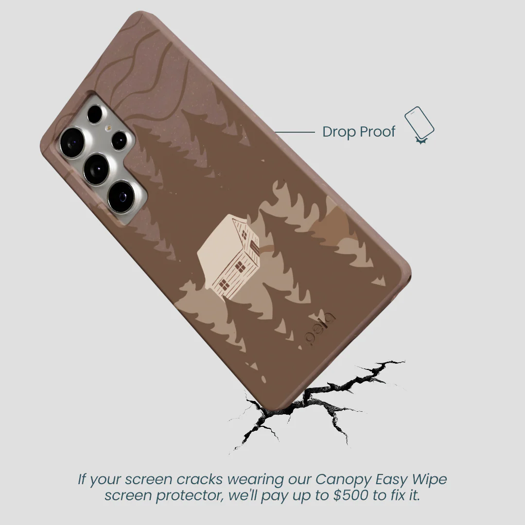 Chocolate Brown Hidden Cabin Samsung Galaxy S25 Ultra Case - Image 5