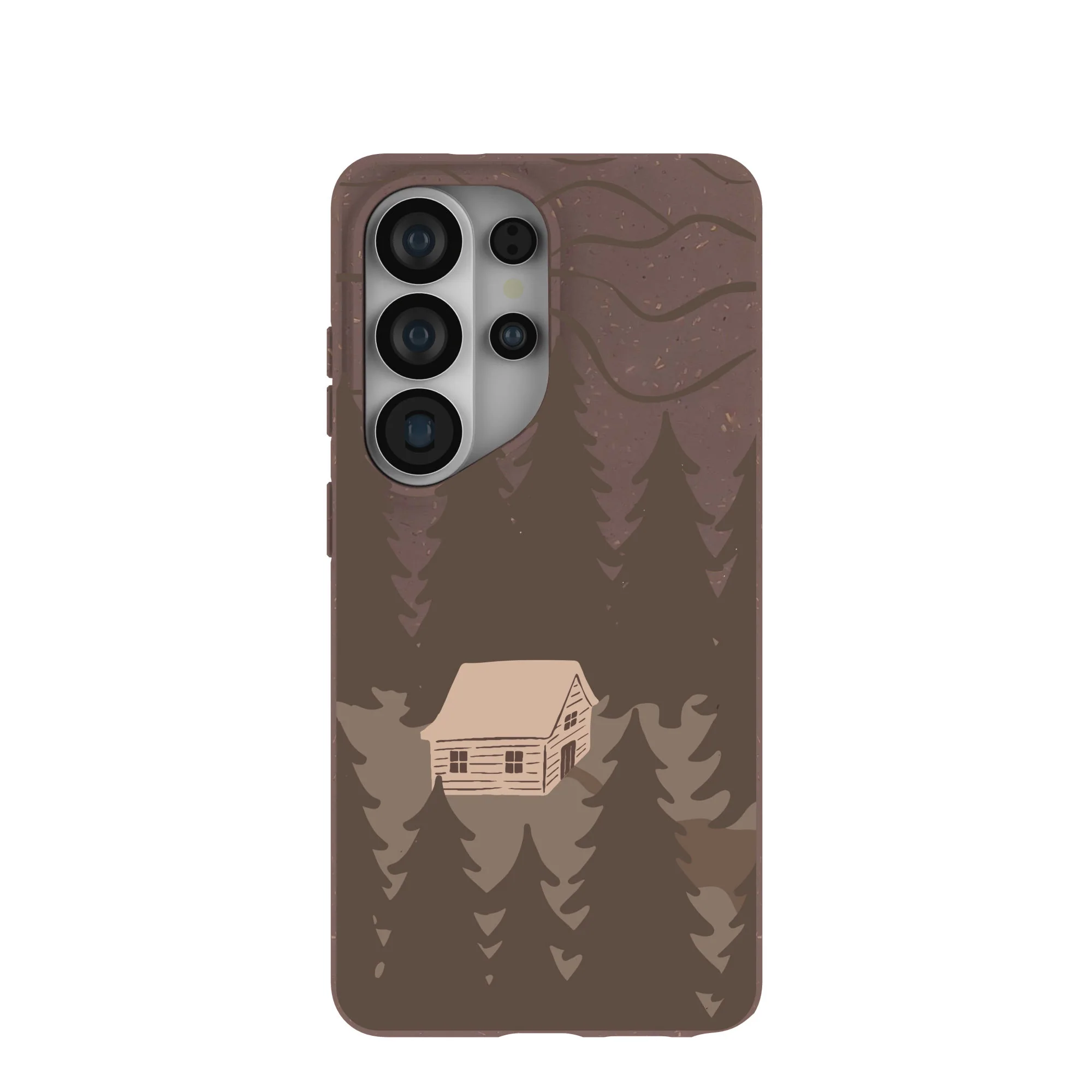 Chocolate Brown Hidden Cabin Samsung Galaxy S26 Ultra Case