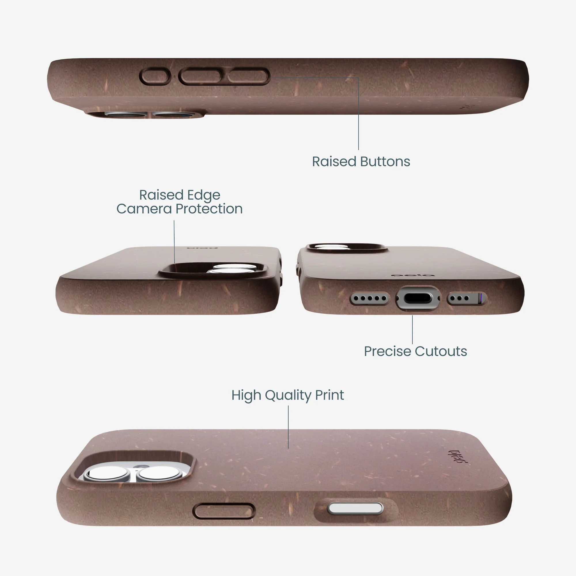 Chocolate Brown iPhone 17 Case - Image 3