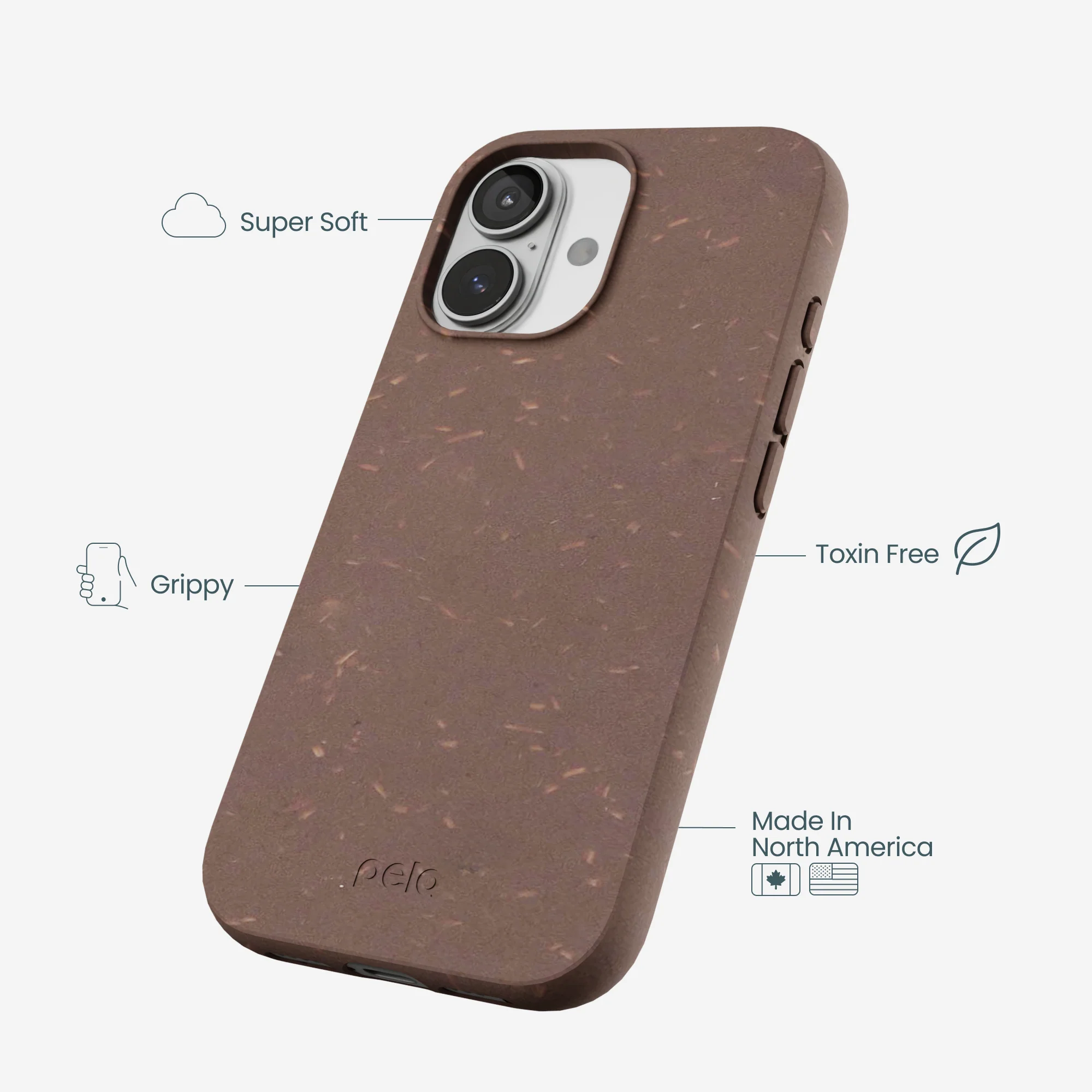 Chocolate Brown iPhone 17 Case - Image 4