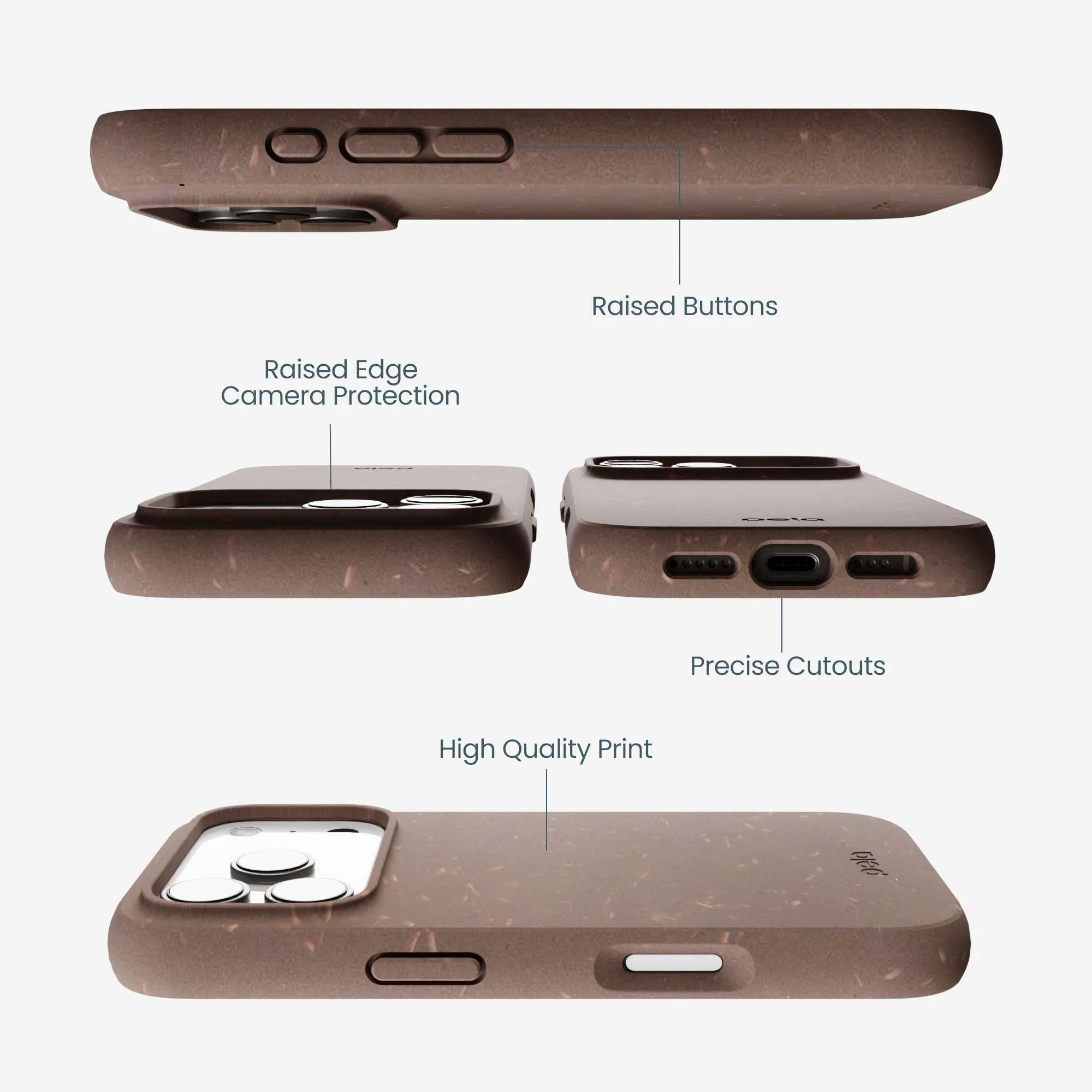 Chocolate Brown iPhone 17 Pro Case - Image 3