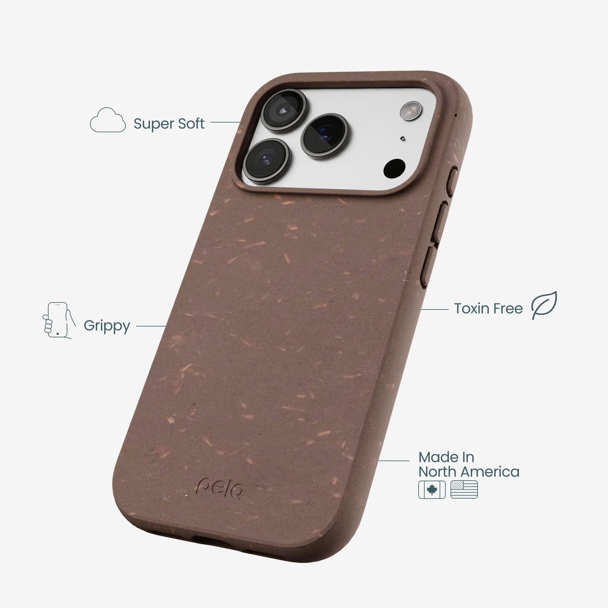 Chocolate Brown iPhone 17 Pro Case - Image 4