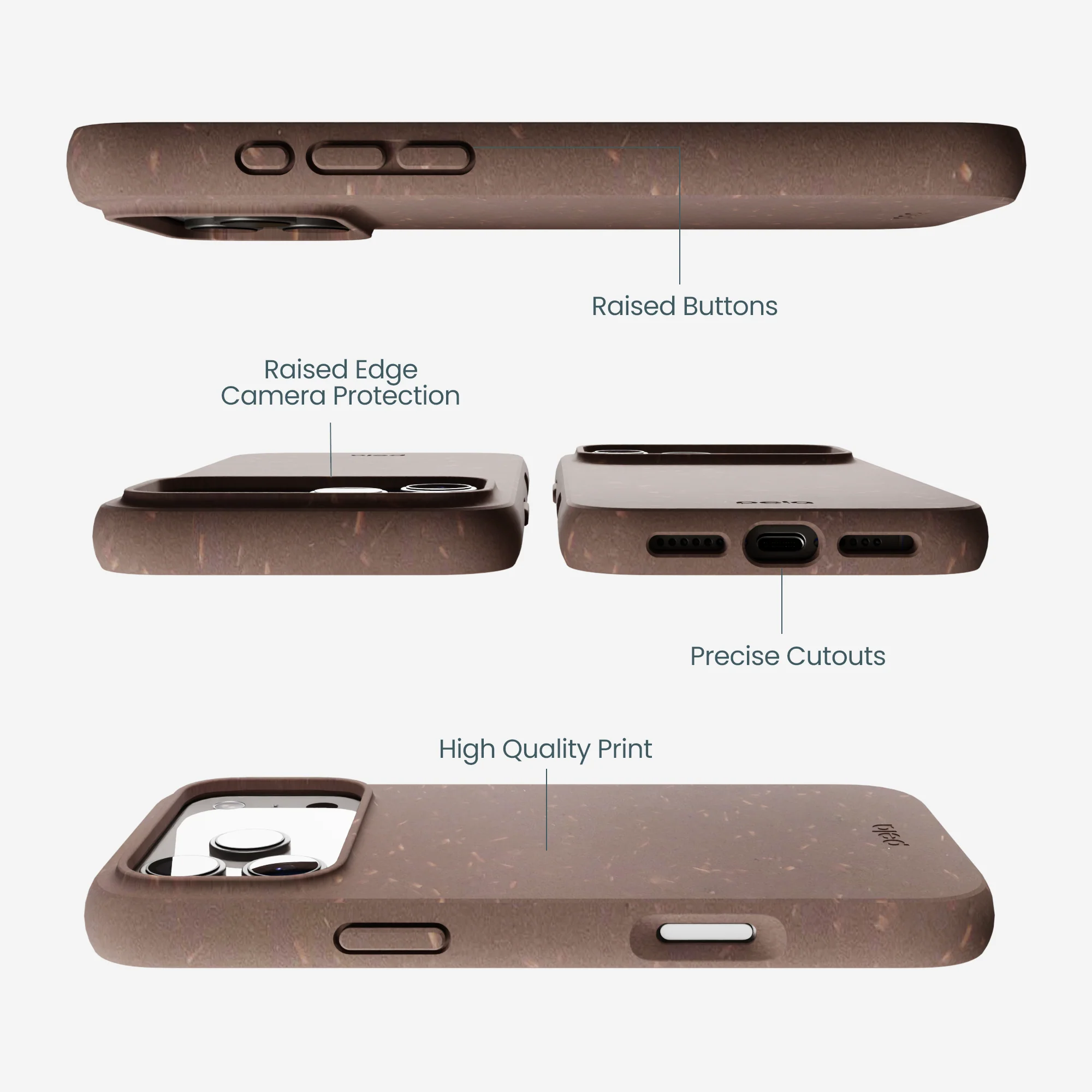 Chocolate Brown iPhone 17 Pro Max Case - Image 3