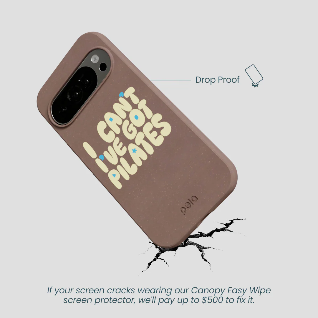 Chocolate Brown Ive got Pilates Google Pixel 10/10 Pro Case - Image 5