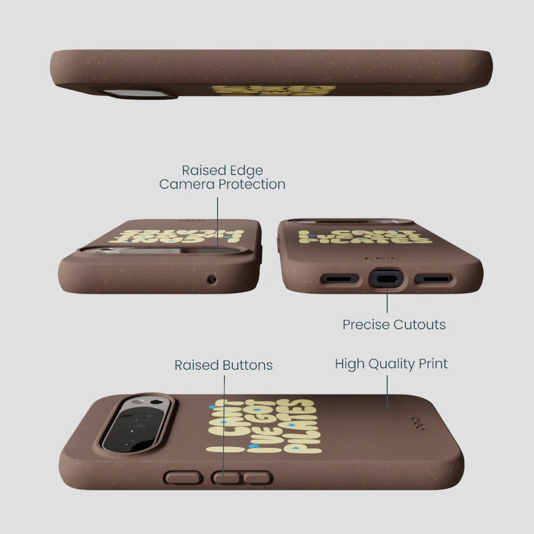 Chocolate Brown Ive got Pilates Google Pixel 10 Pro XL Case - Image 3