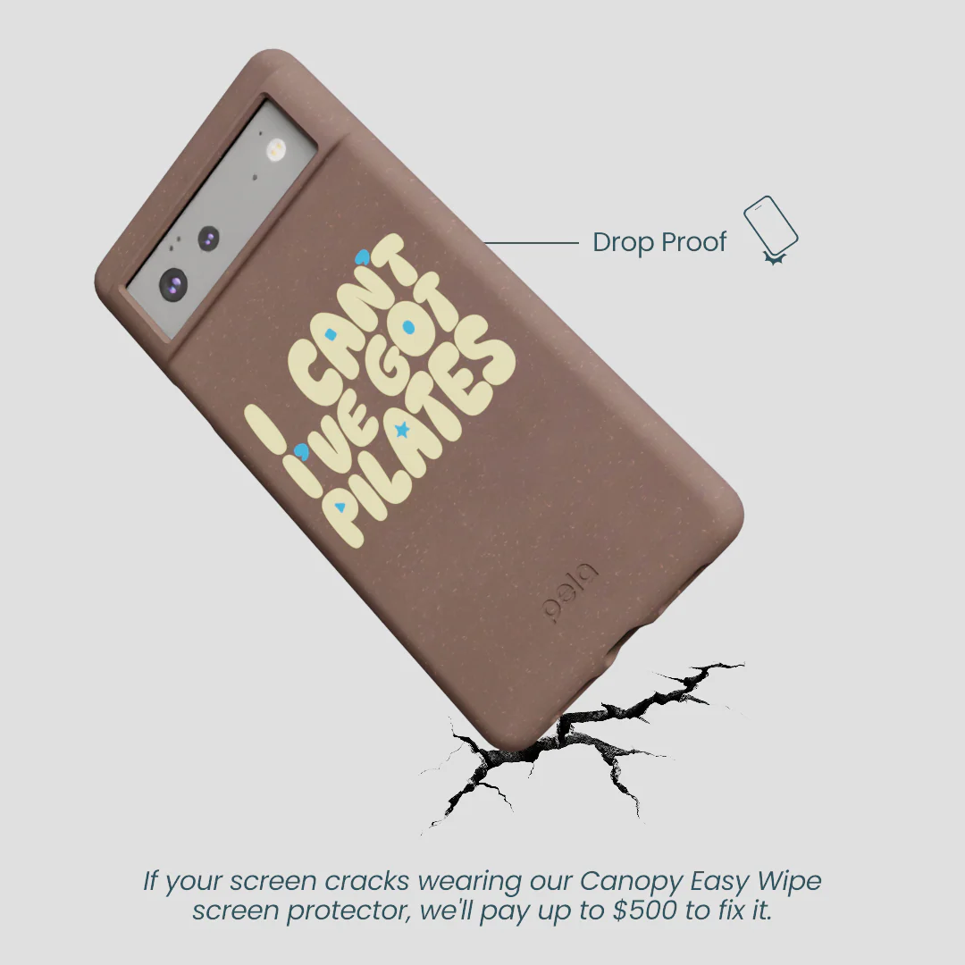 Chocolate Brown Ive got Pilates Google Pixel 6 Case - Image 5