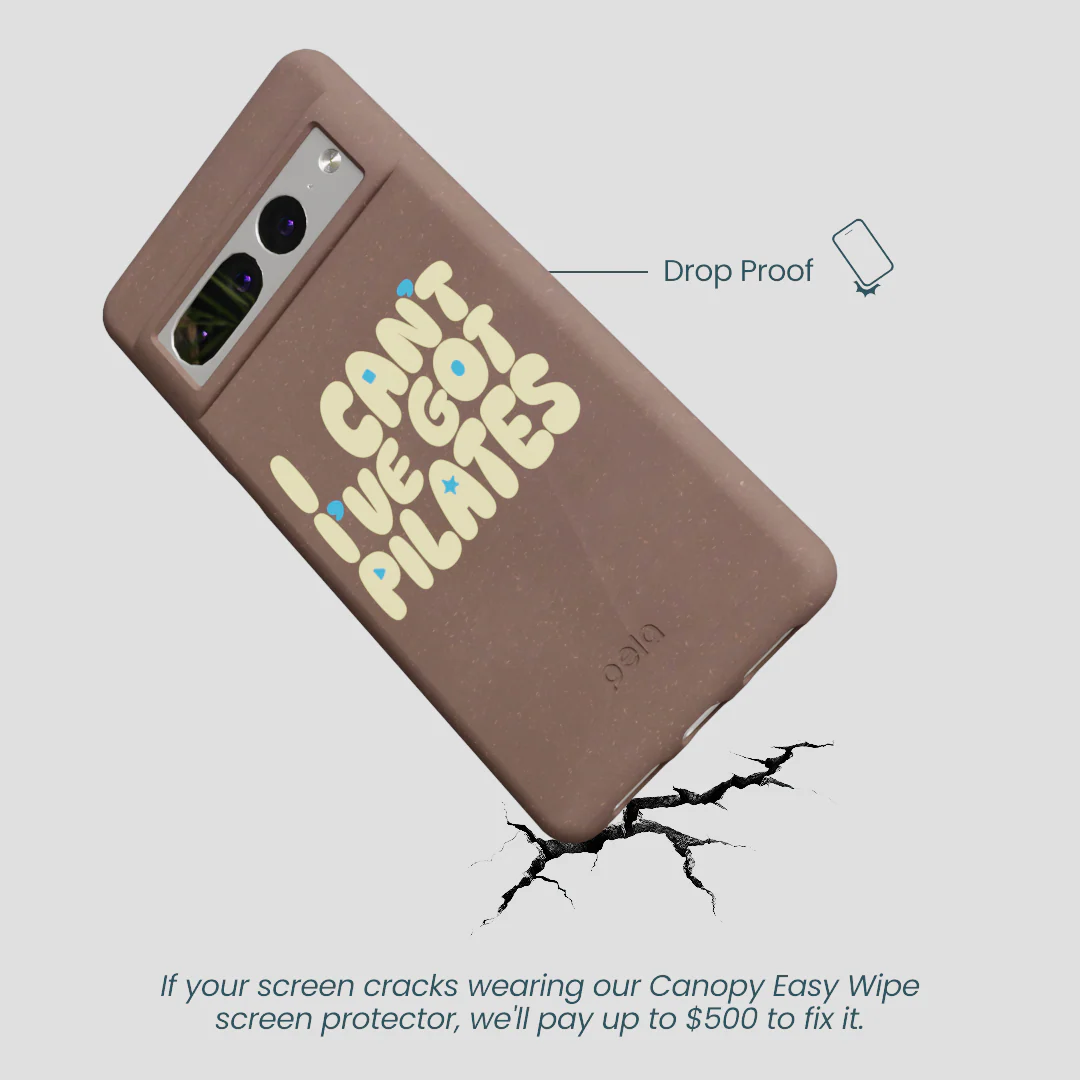 Chocolate Brown Ive got Pilates Google Pixel 7 Pro Case - Image 5
