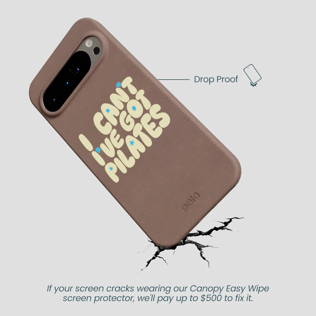 Chocolate Brown Ive got Pilates Google Pixel 9 Pro XL Case - Image 5