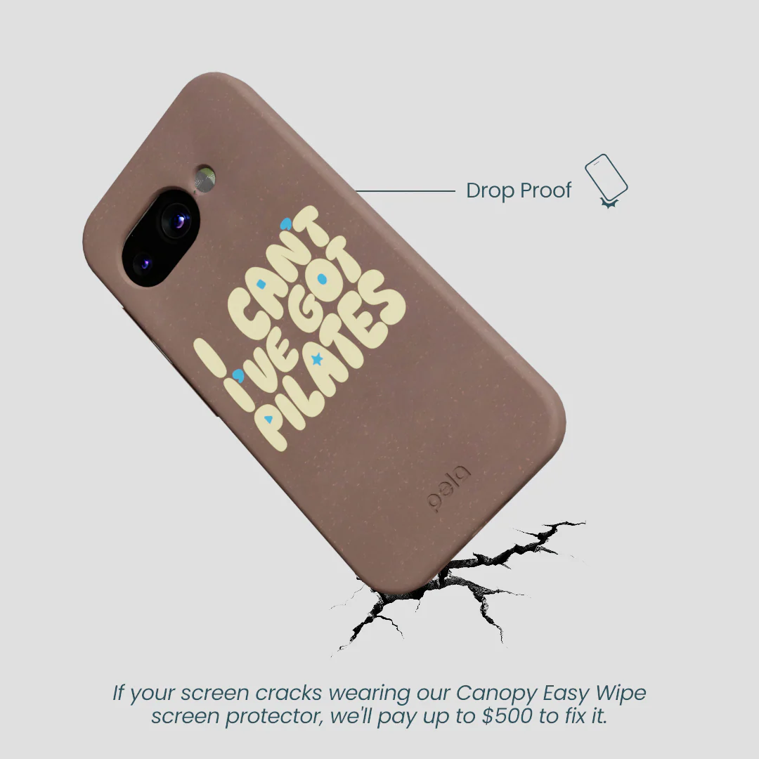 Chocolate Brown Ive got Pilates Google Pixel 9a Case - Image 5