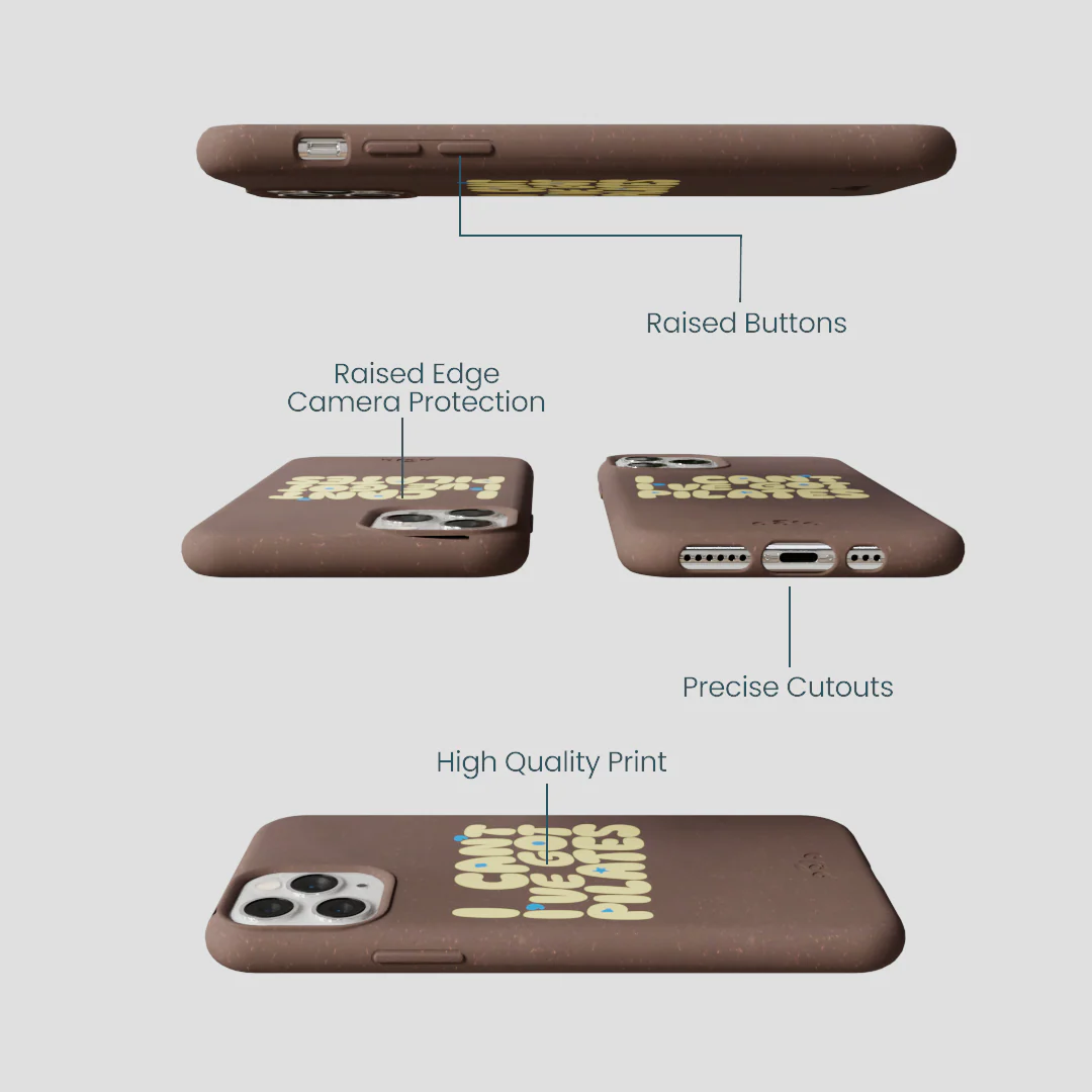 Chocolate Brown Ive got Pilates iPhone 11 Pro Case - Image 3