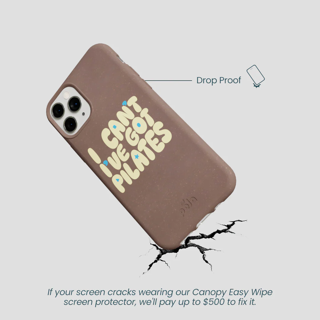 Chocolate Brown Ive got Pilates iPhone 11 Pro Case - Image 5