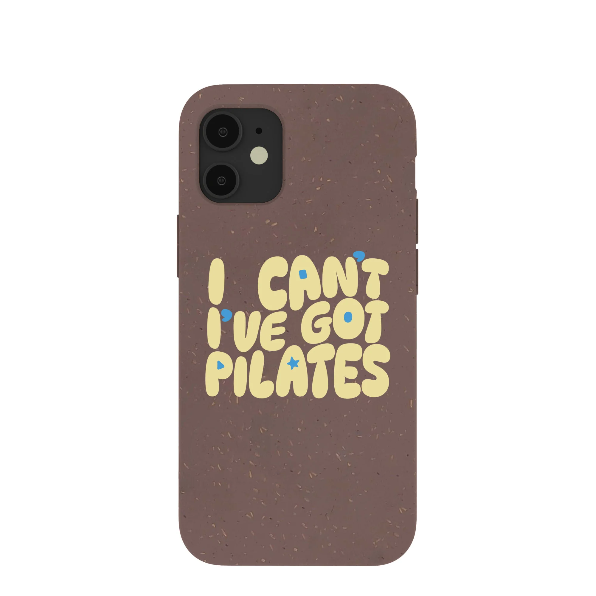Chocolate Brown Ive got Pilates iPhone 12 Mini Case