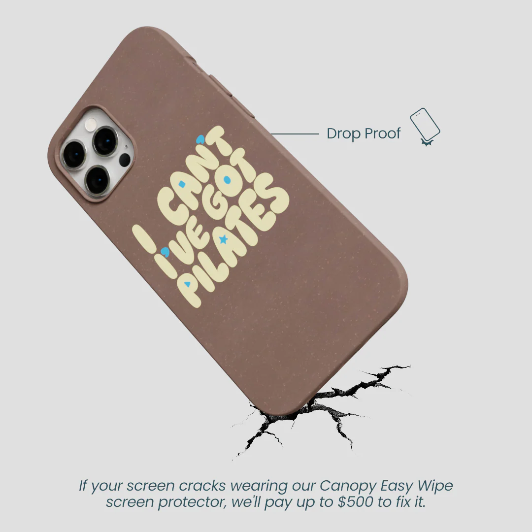 Chocolate Brown Ive got Pilates iPhone 12 Pro Max Case - Image 5