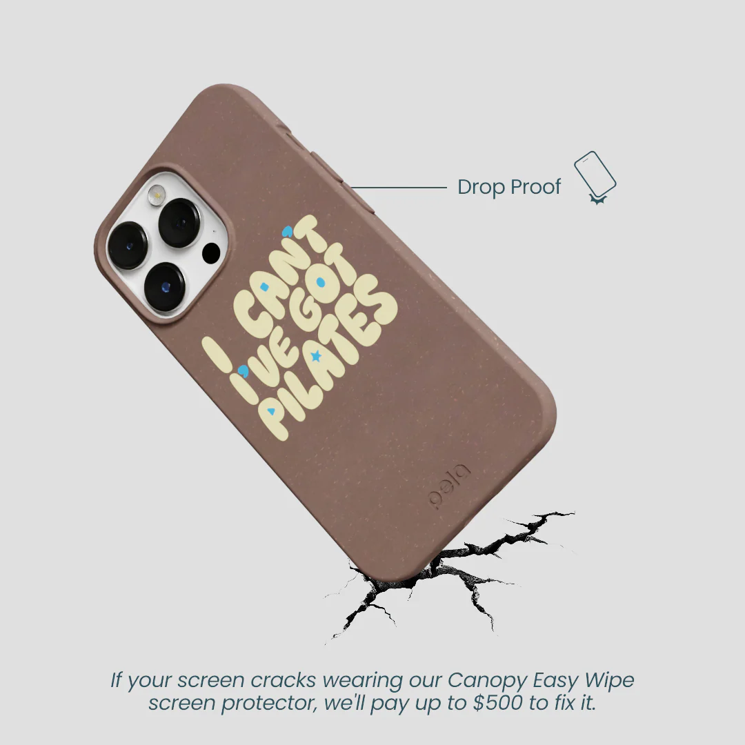 Chocolate Brown Ive got Pilates iPhone 13 Pro Case - Image 5