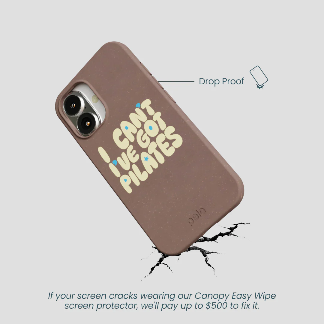 Chocolate Brown Ive got Pilates iPhone 16 Case - Image 5