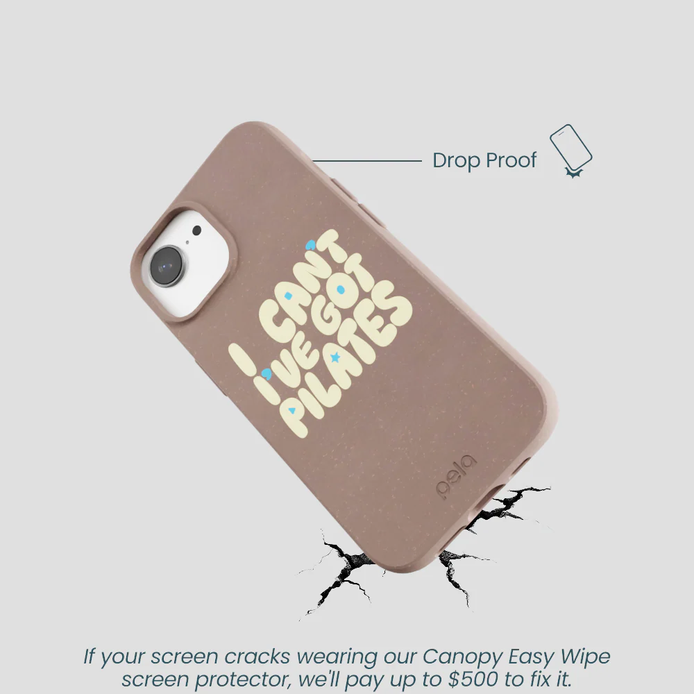 Chocolate Brown Ive got Pilates iPhone 16e/17e Case - Image 5