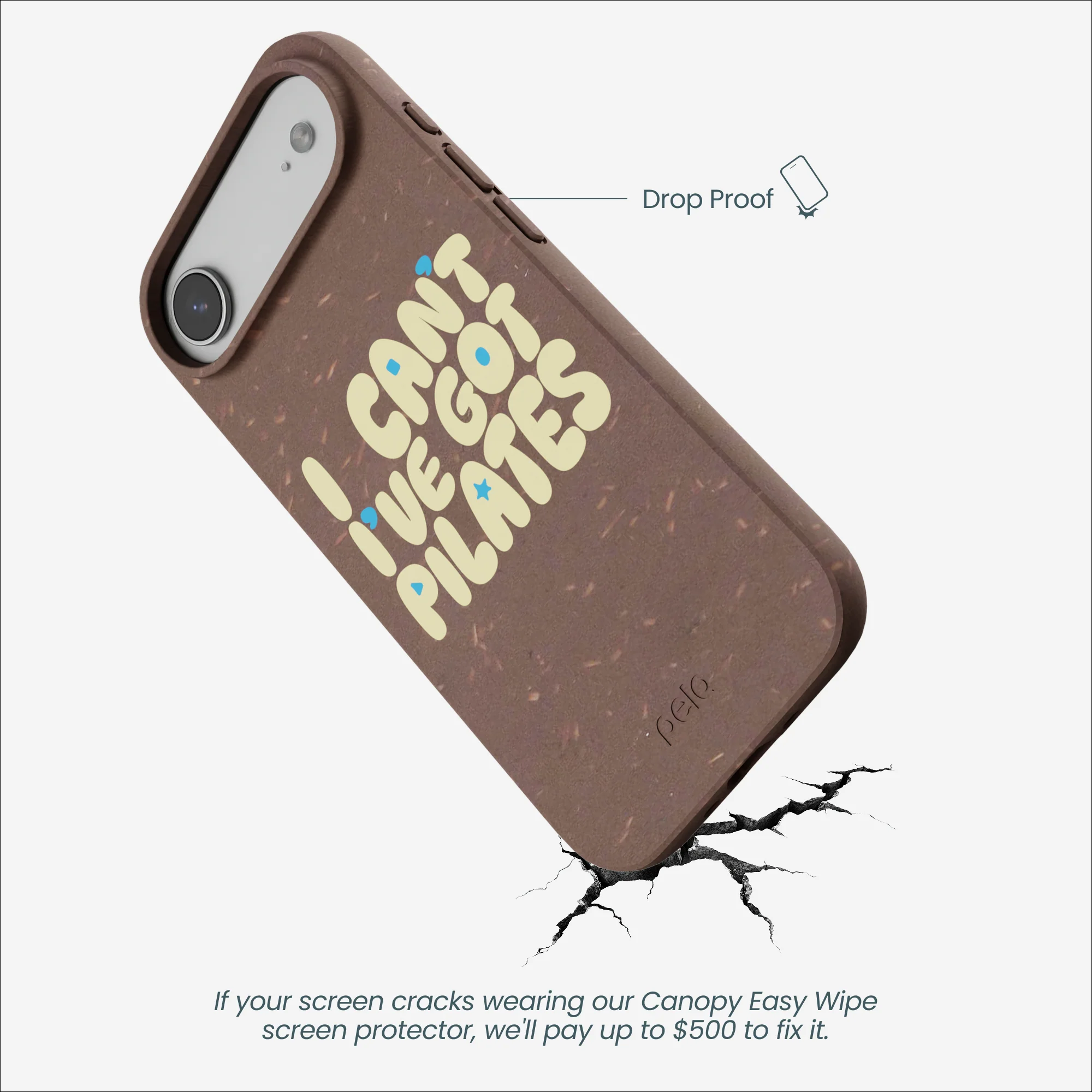 Chocolate Brown Ive got Pilates iPhone Air Case - Image 5