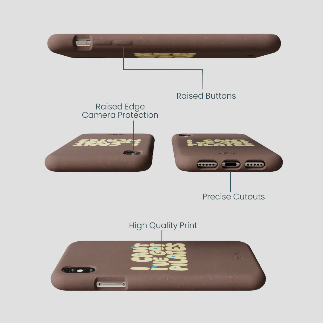Chocolate Brown Ive got Pilates iPhone XR Case - Image 3