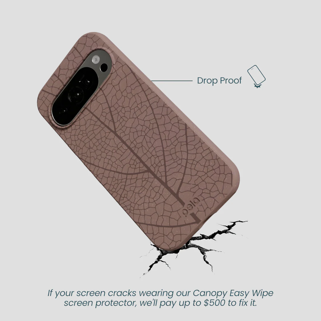 Chocolate Brown Leaf Veins Google Pixel 10/10 Pro Case - Image 5
