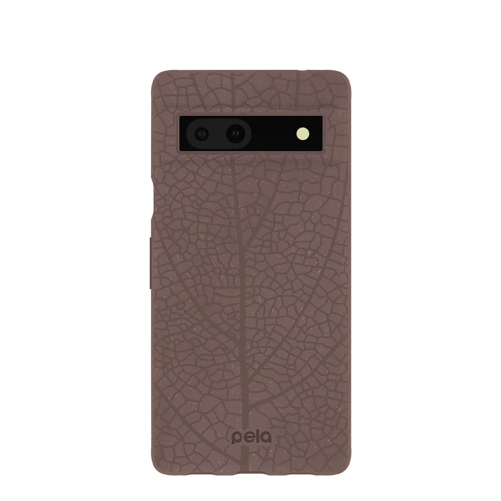 Chocolate Brown Leaf Veins Google Pixel 7a Case
