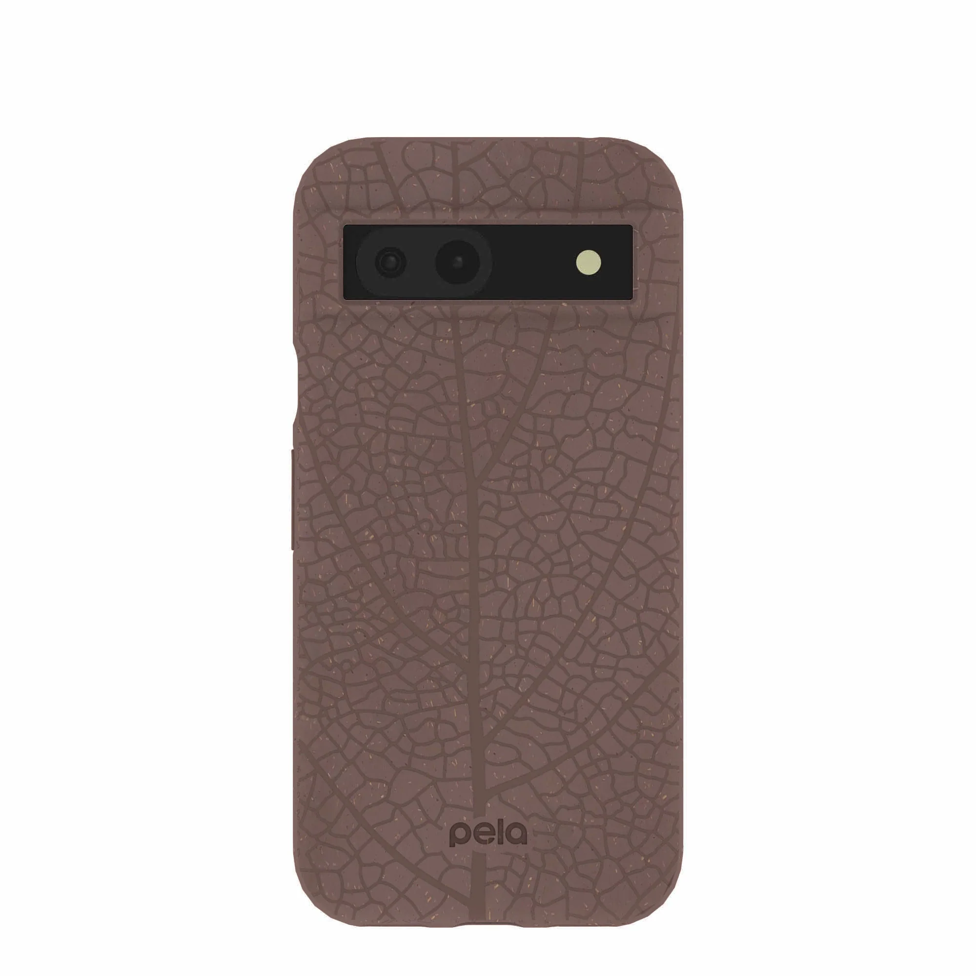 Chocolate Brown Leaf Veins Google Pixel 8a Case