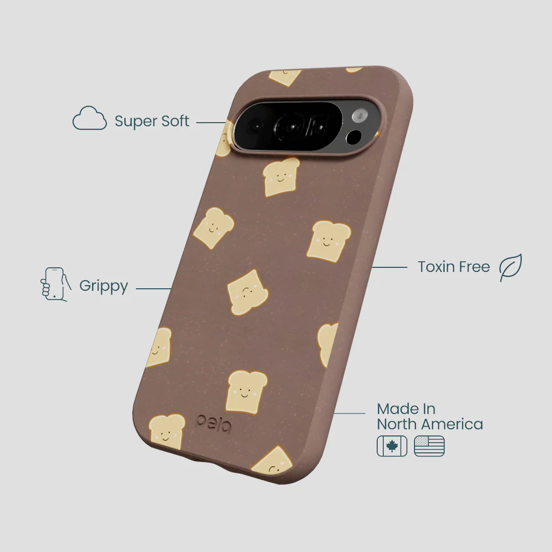 Chocolate Brown Mini Toast Google Pixel 10/10 Pro Case - Image 4