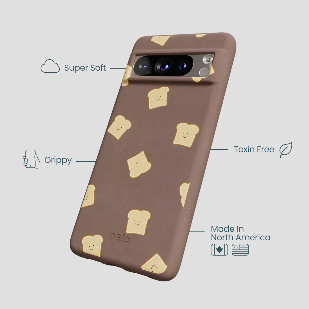 Chocolate Brown Mini Toast Google Pixel 8 Pro Case - Image 4