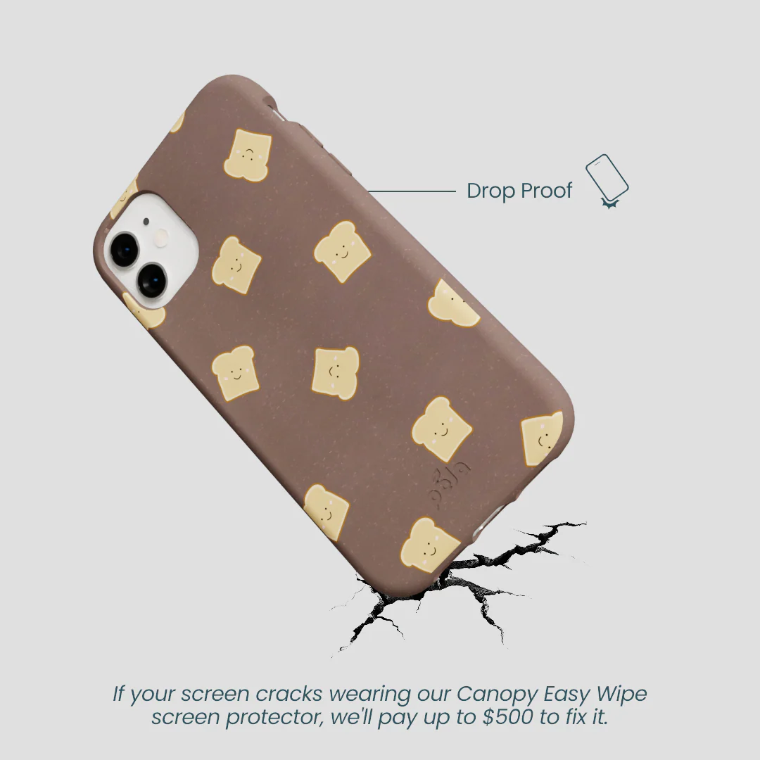 Chocolate Brown Mini Toast iPhone 11 Case - Image 5