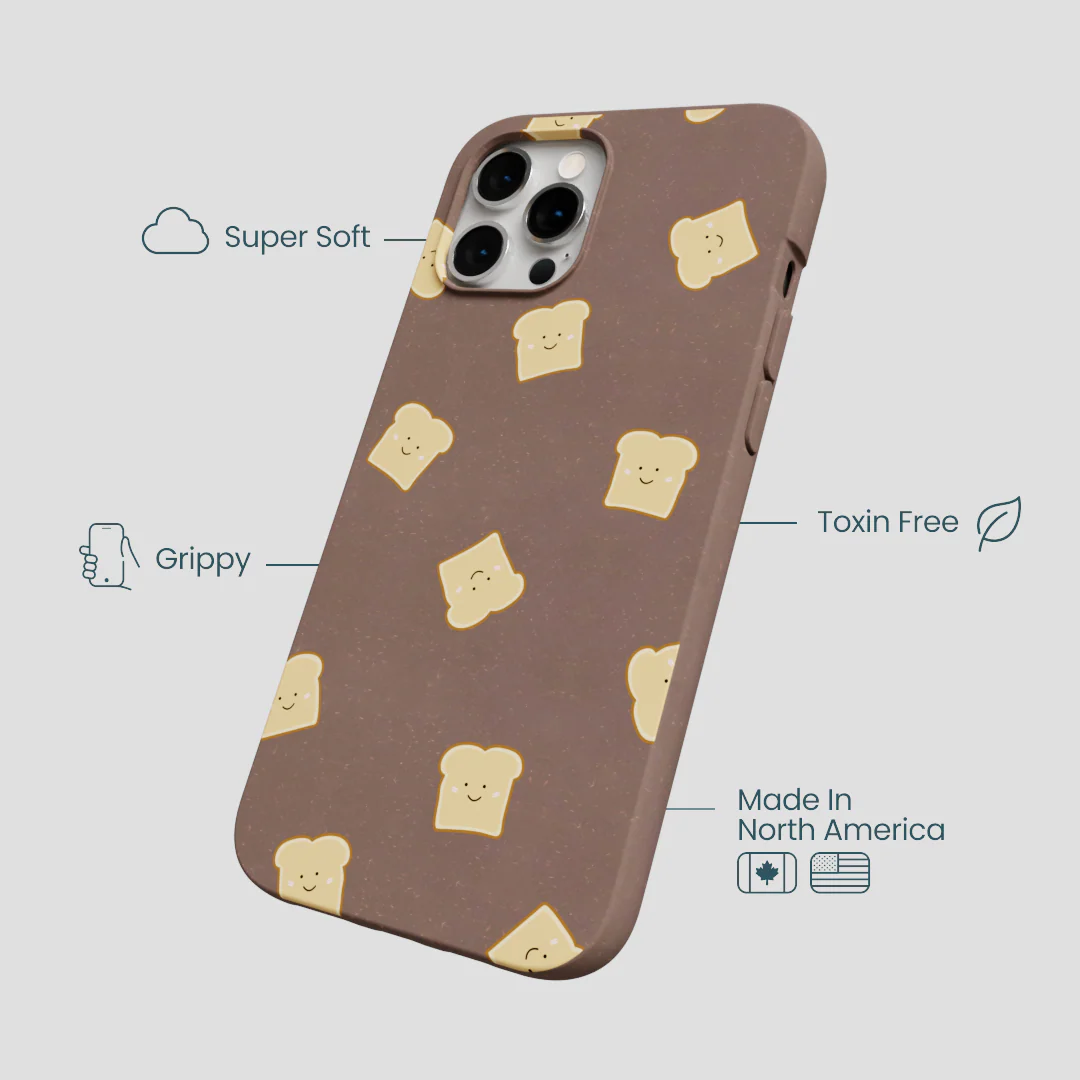 Chocolate Brown Mini Toast iPhone 12 Pro Max Case - Image 4