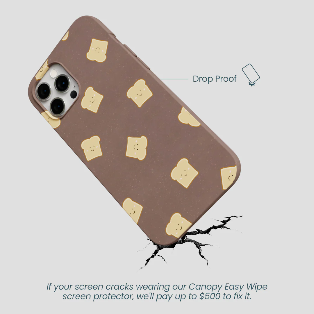 Chocolate Brown Mini Toast iPhone 12 Pro Max Case - Image 5