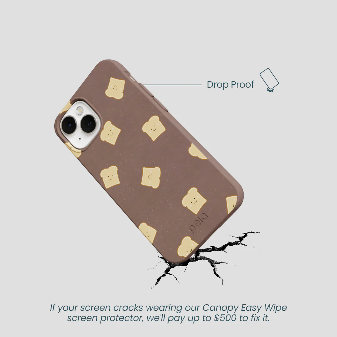 Chocolate Brown Mini Toast iPhone 13 Mini Case - Image 5
