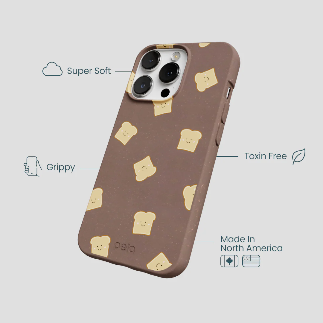 Chocolate Brown Mini Toast iPhone 13 Pro Case - Image 4