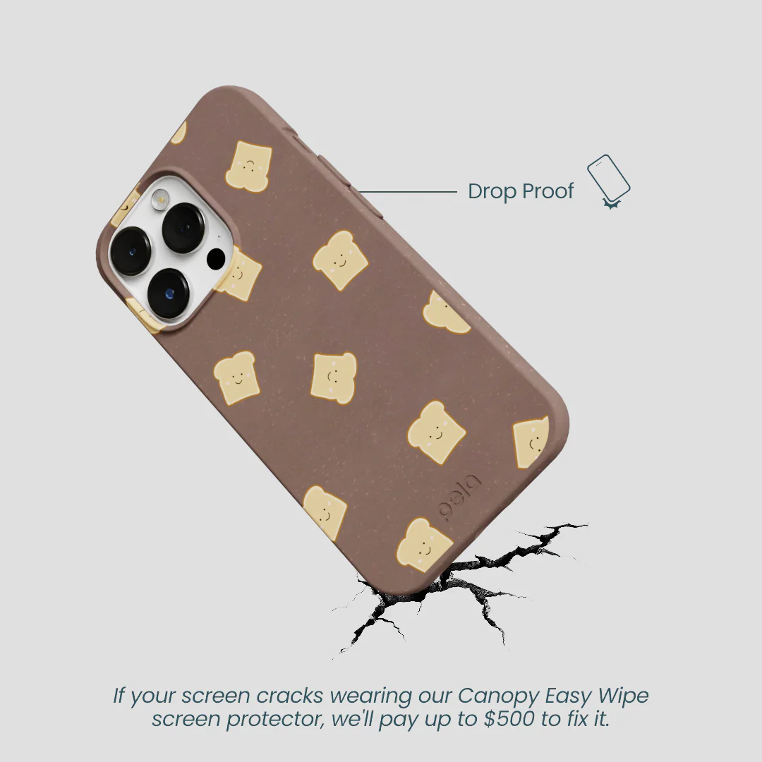 Chocolate Brown Mini Toast iPhone 13 Pro Case - Image 5