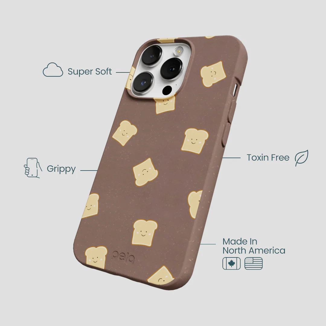 Chocolate Brown Mini Toast iPhone 13 Pro Max Case - Image 4