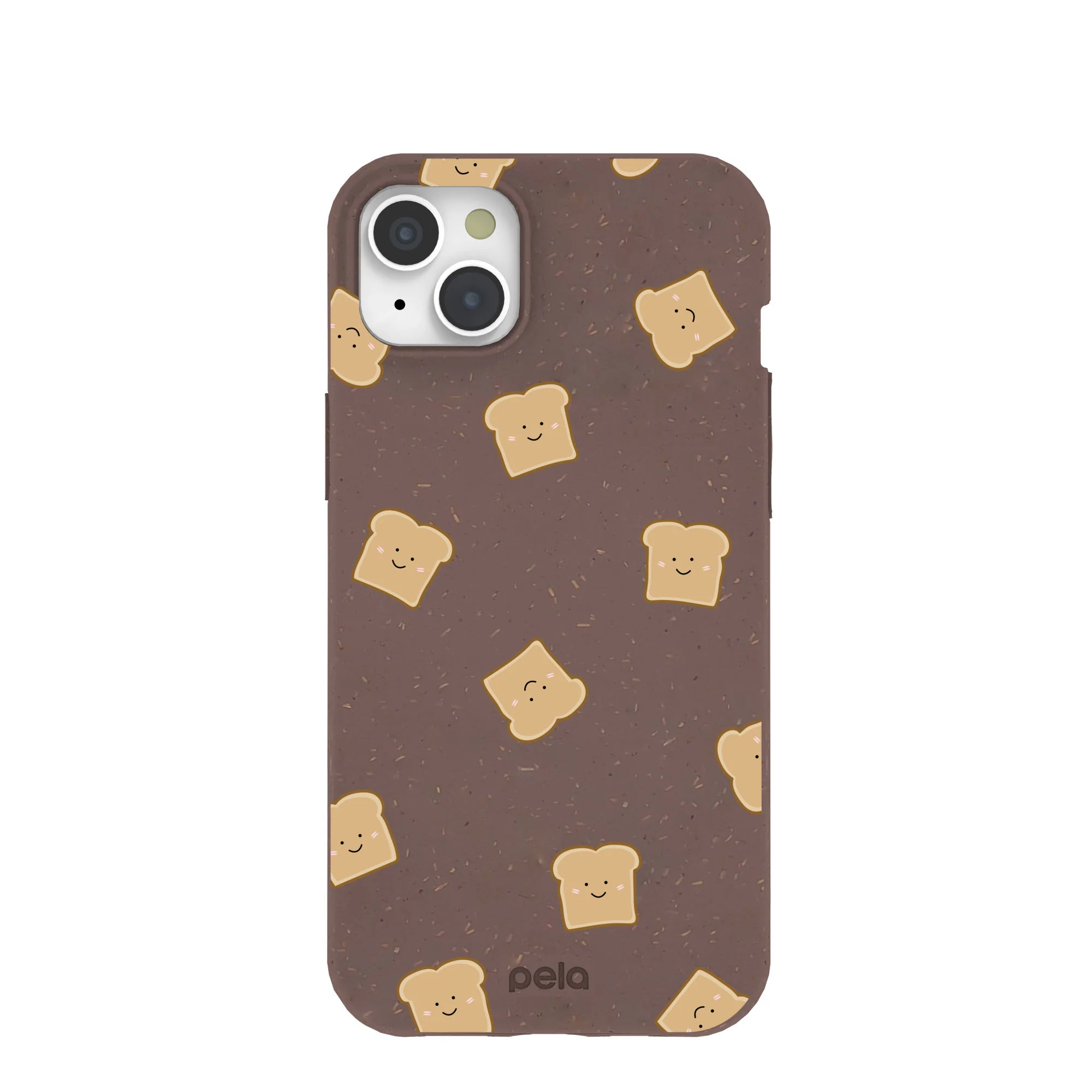 Chocolate Brown Mini Toast iPhone 15 Plus Case