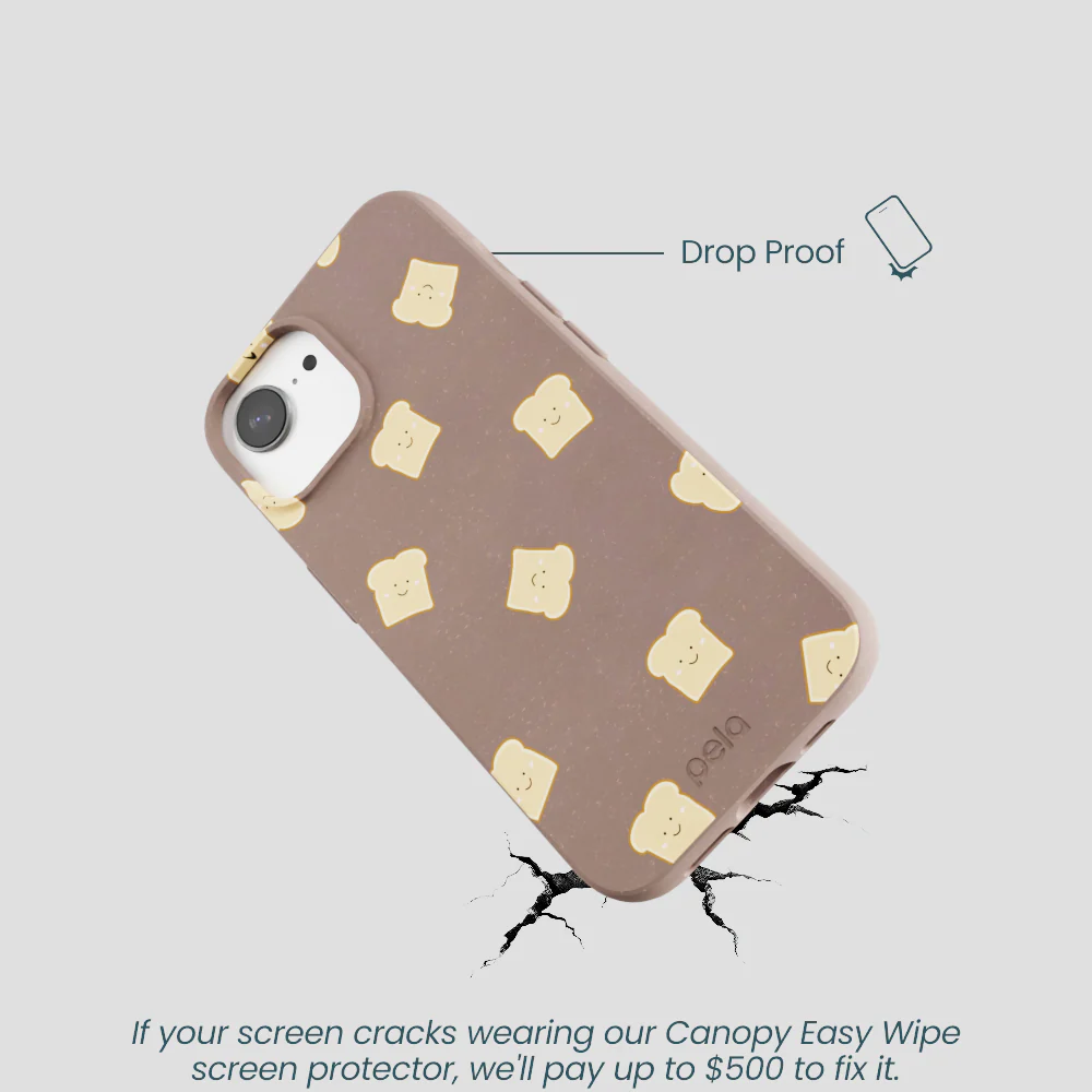 Chocolate Brown Mini Toast iPhone 16e/17e Case - Image 5