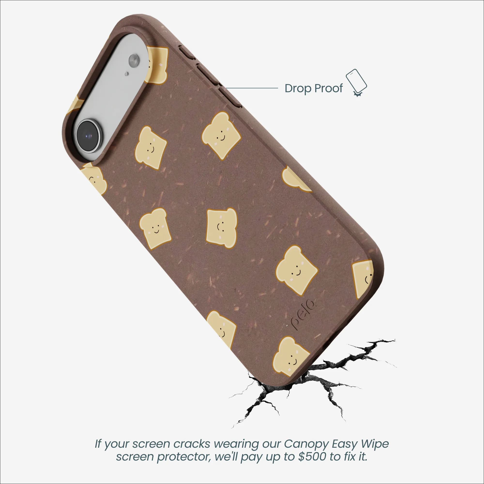 Chocolate Brown Mini Toast iPhone Air Case - Image 5